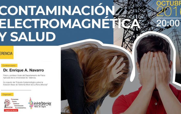 Conferencia contaminación electromagnética y salud