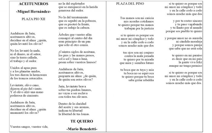 Poemas en Monolitos