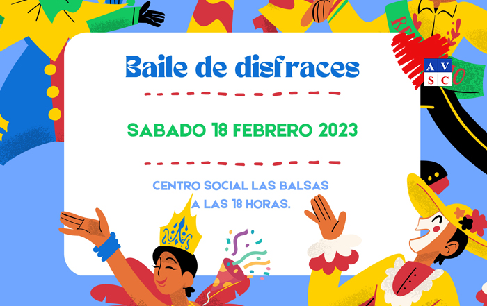 Cartel baile de disfraces - Carnaval 2023